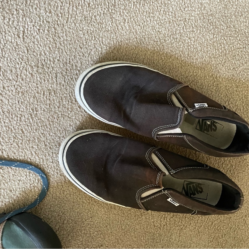 Vans Men's Brown Slip-On Shoes